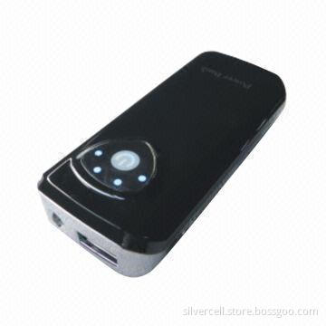 LED Display Dual USB Power Bank Cases for iPhone and Other Smartphones, 5,200mAh Capacity